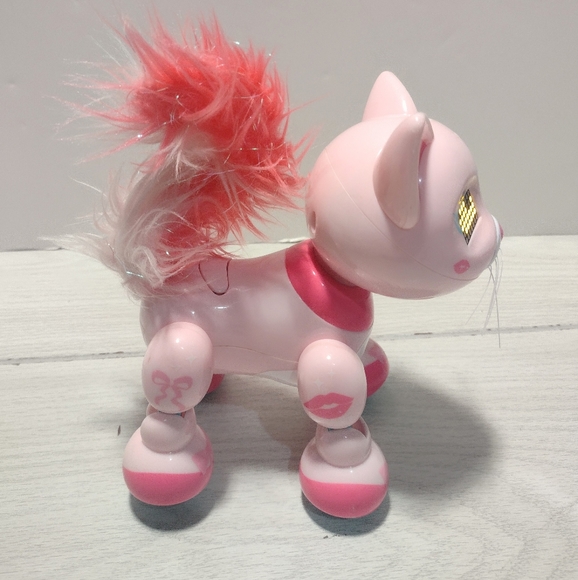 Zoomer Meowzies Interactive Pink Robot Cat Kitten Kitty 2016 by Spin Master - Picture 7 of 7
